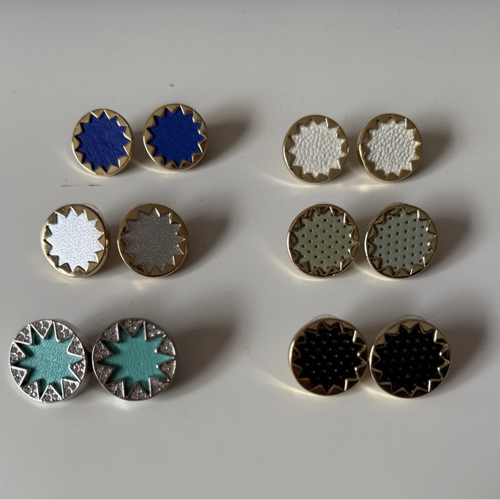 House of Harlow 1960 Gold and Multi-Color Earrings Set